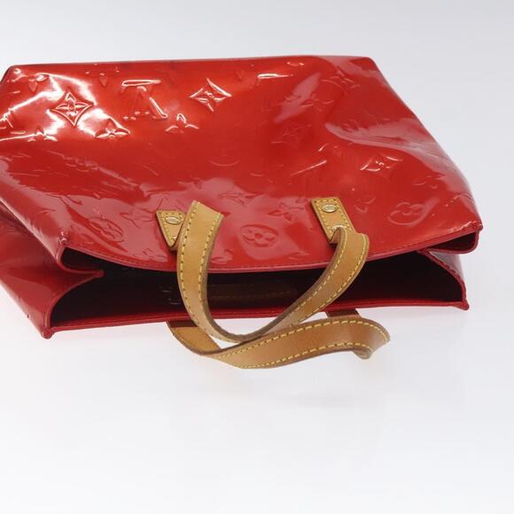 LOUIS VUITTON Monogram Vernis Reade PM Hand Bag Red Rouge M91088 - Picture 6 of 12